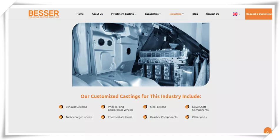 Ningbo Besser Casting automotive casting manufacturer